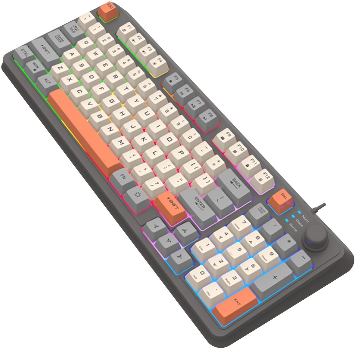 Light Up Keyboard Gaming Wired – Tricolor PC Keyboard Backlit Mechanical Keyboard | K82 Tricolor Glowing Wired PC Keyboard Student Computer Worker PC Accessories Zorza Light Up Keyboard Gaming Wired – Tricolor PC Keyboard Backlit Mechanical Keyboard | K82 Tricolor Glowing Wired PC Keyboard Student Computer Worker PC Accessories Zorza